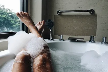 Taking a bath makes you happier than going for a run