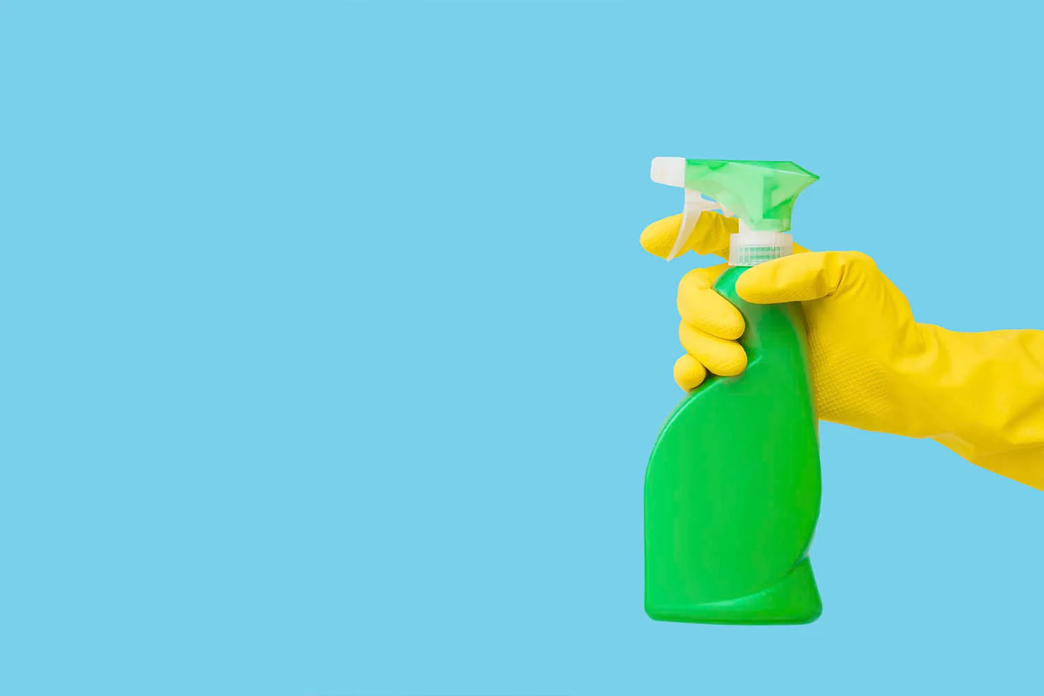 green spray bottle