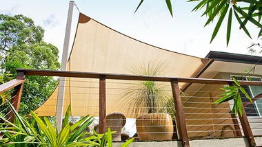 How to make a shade sail