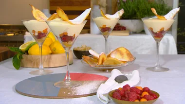 Lemon and ginger syllabub