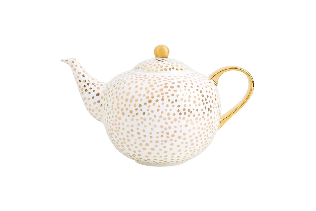 Teapot with gold spots