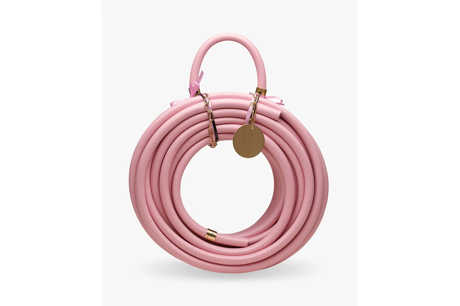 Pink garden hose