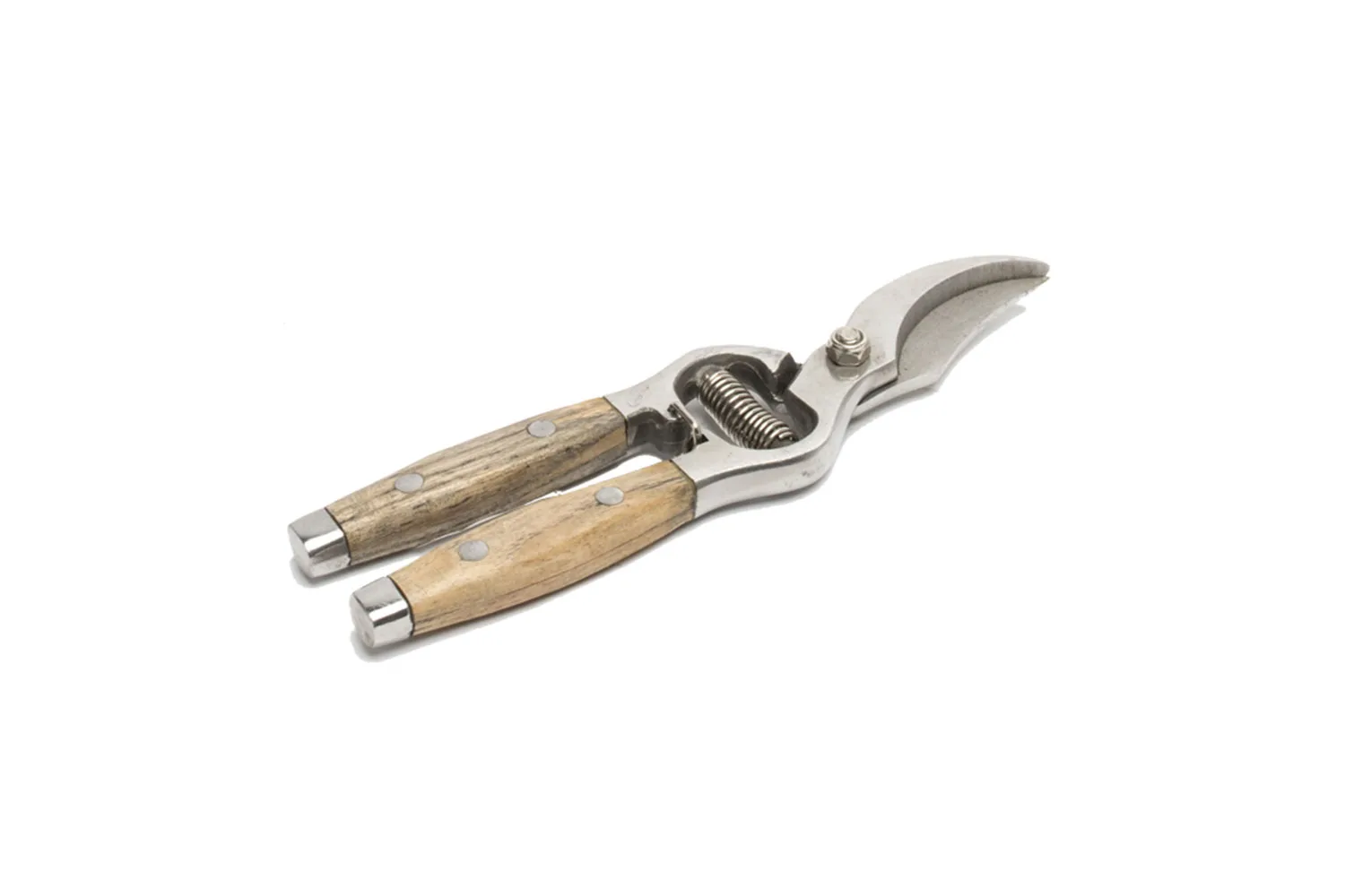 Wood handled secateurs