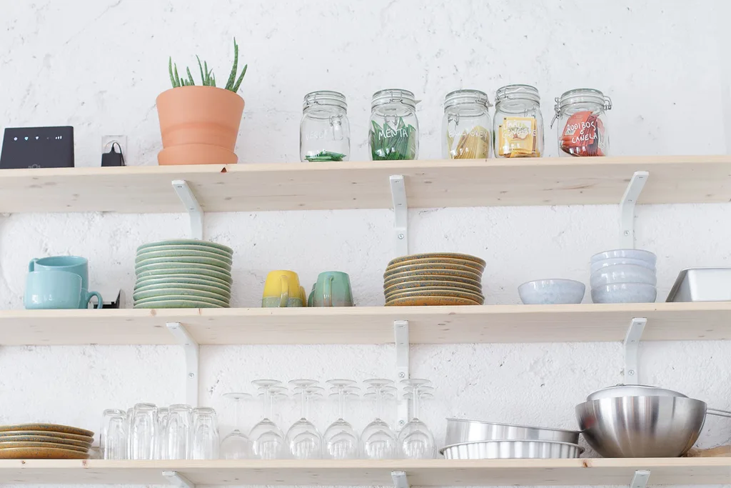 Kitchen shelves