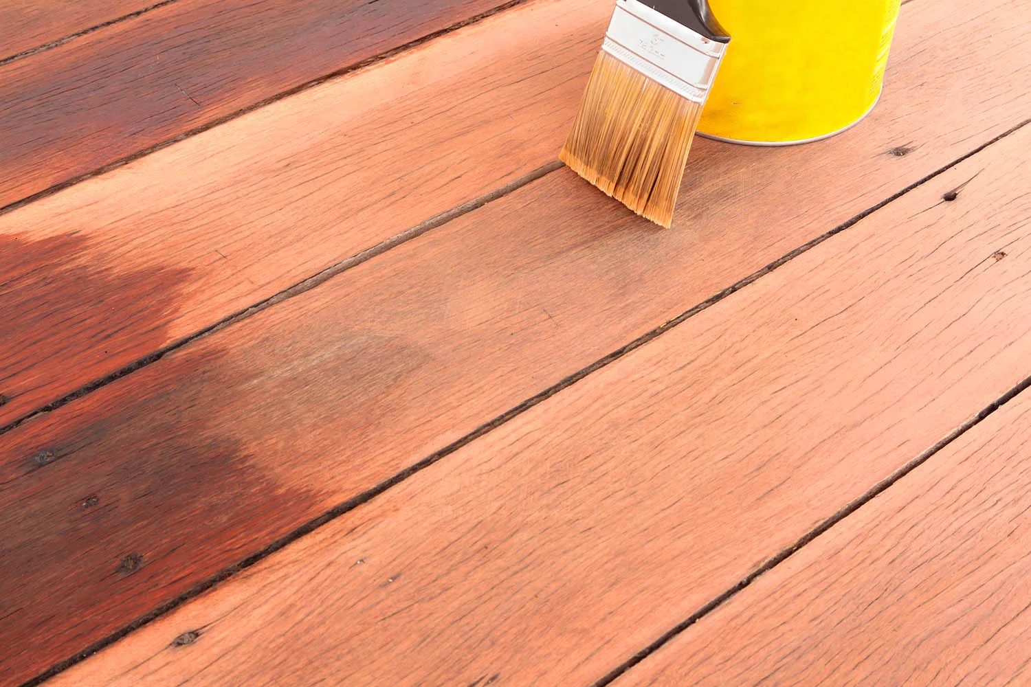 resealing and oiling deck
