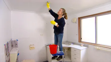 Ceiling mould paint prep
