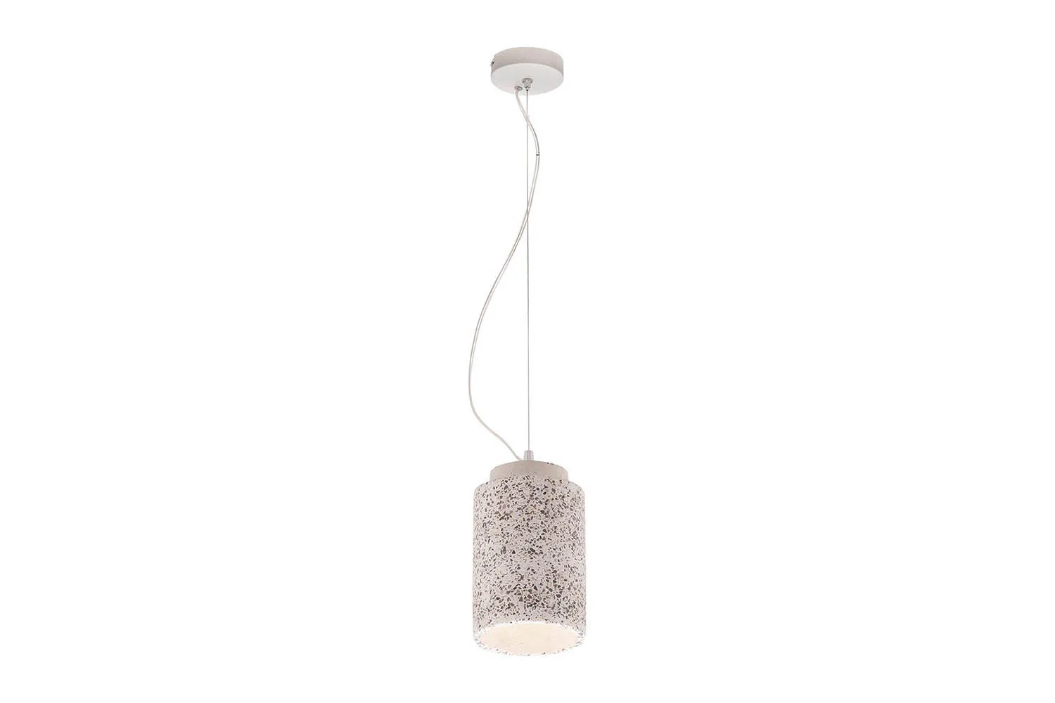 pink terrazzo pendant light