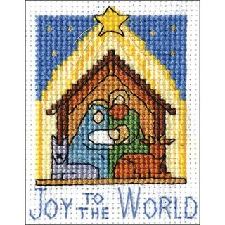 Design Works Counted Cross Stitch Kit 2 inch x 3 inch Nativity (14 Count)