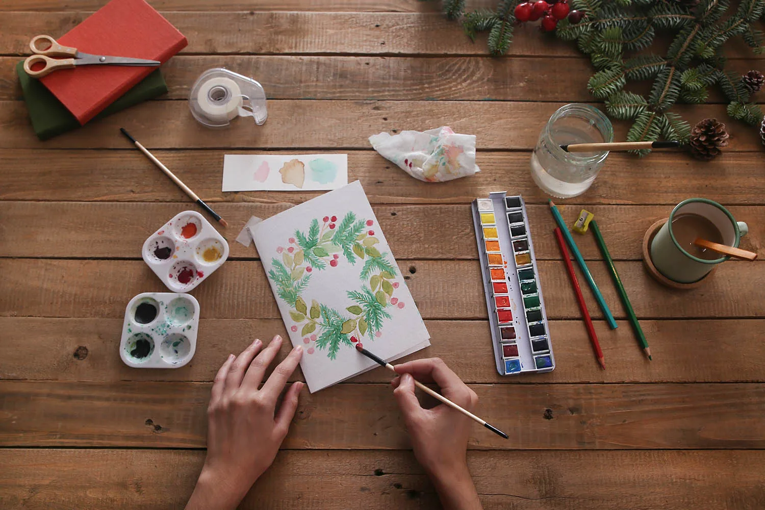 painting a card