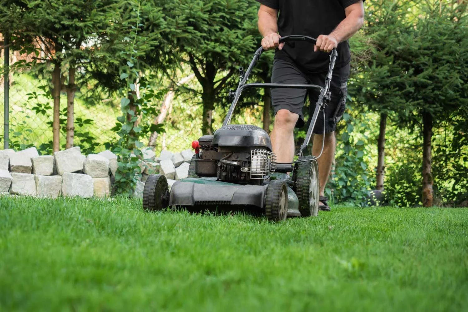 mowing