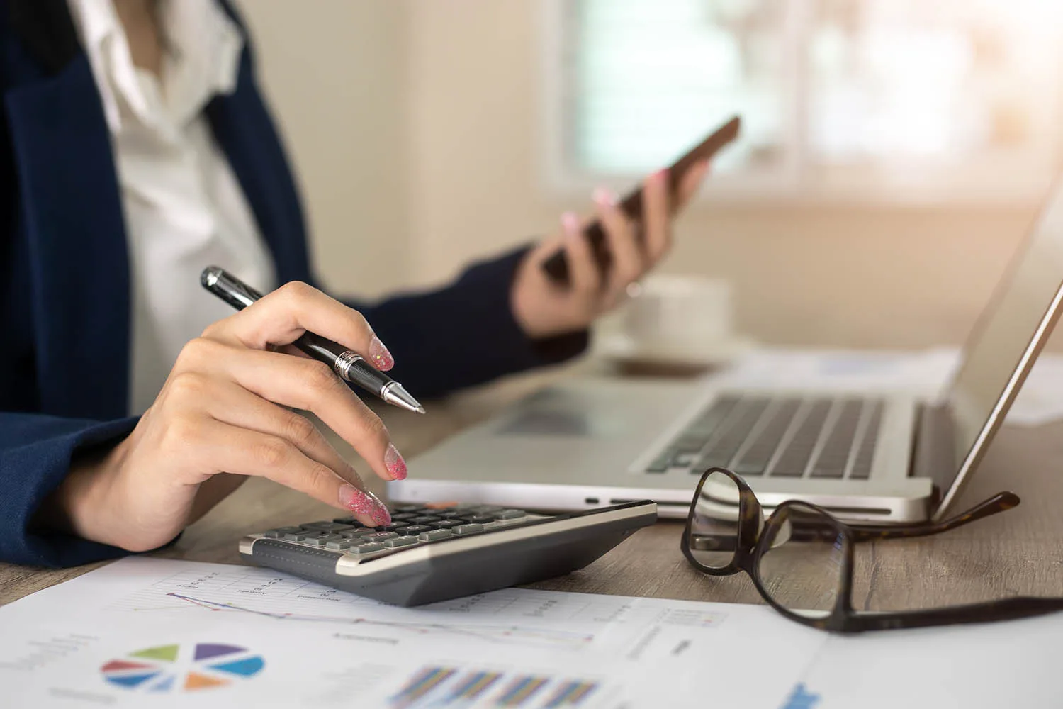 budgeting on calculator