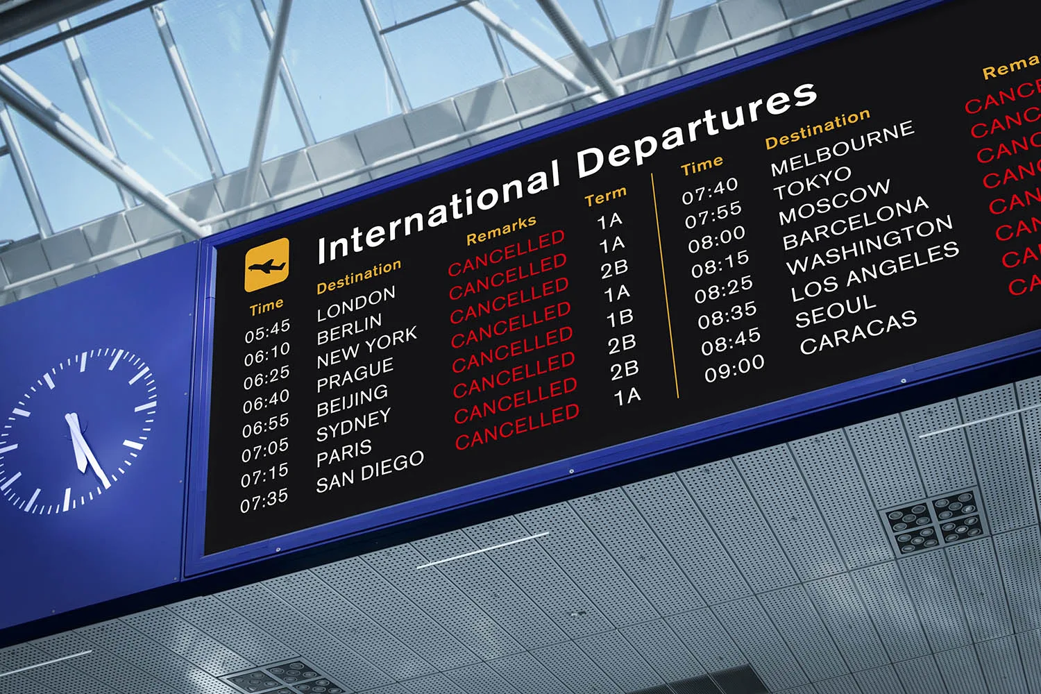 What to do if your flight is cancelled