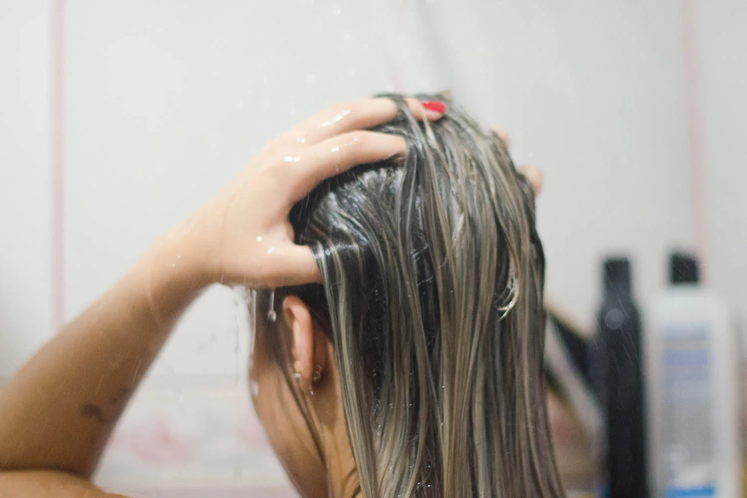 wet hair