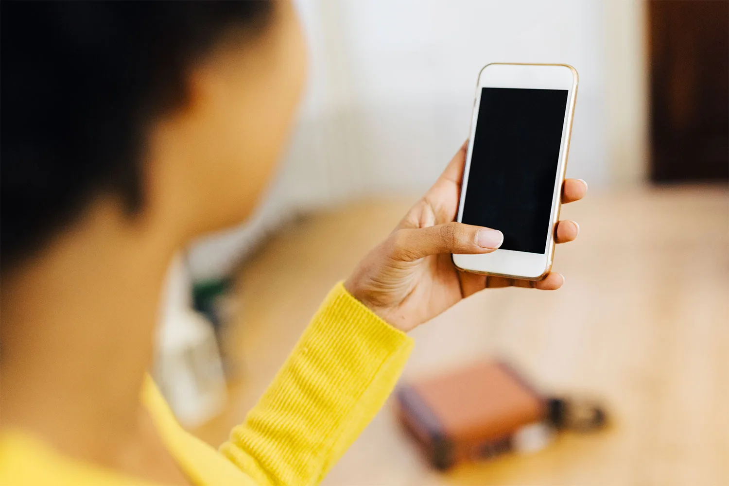 Woman using a smartphone