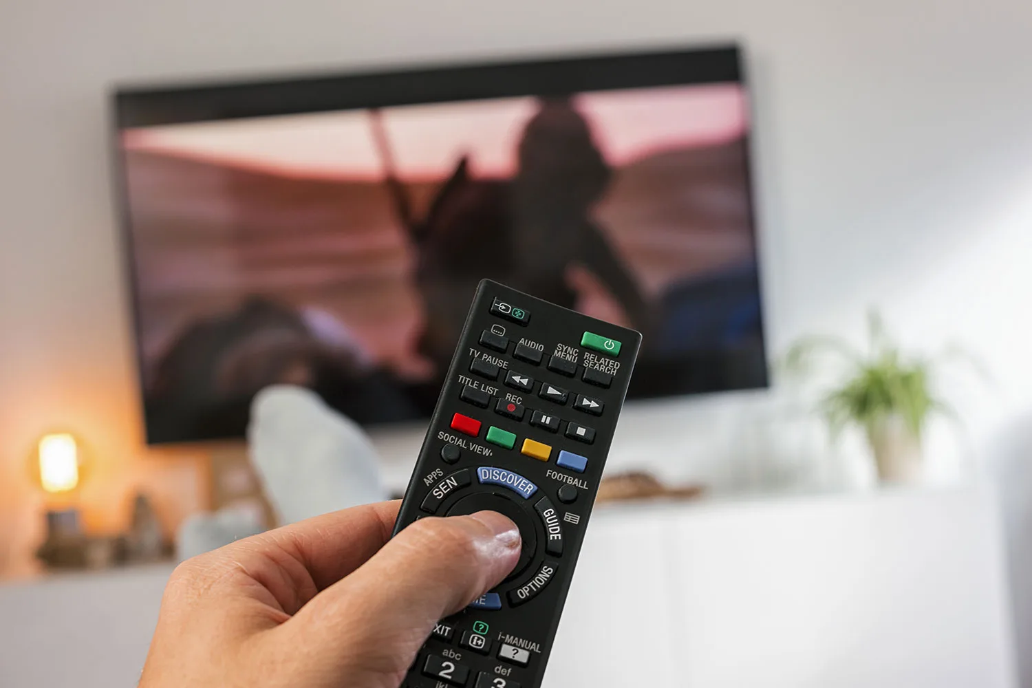 Remote control and TV