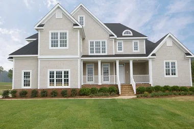 a white weatherboard house