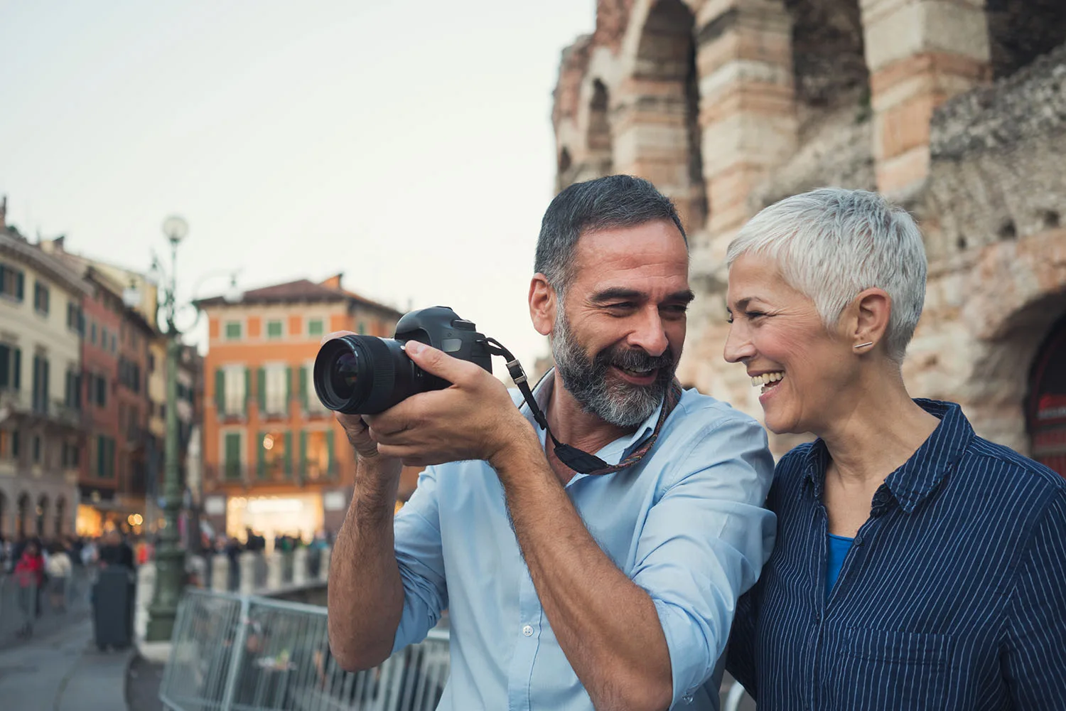 senior couple on holiday
