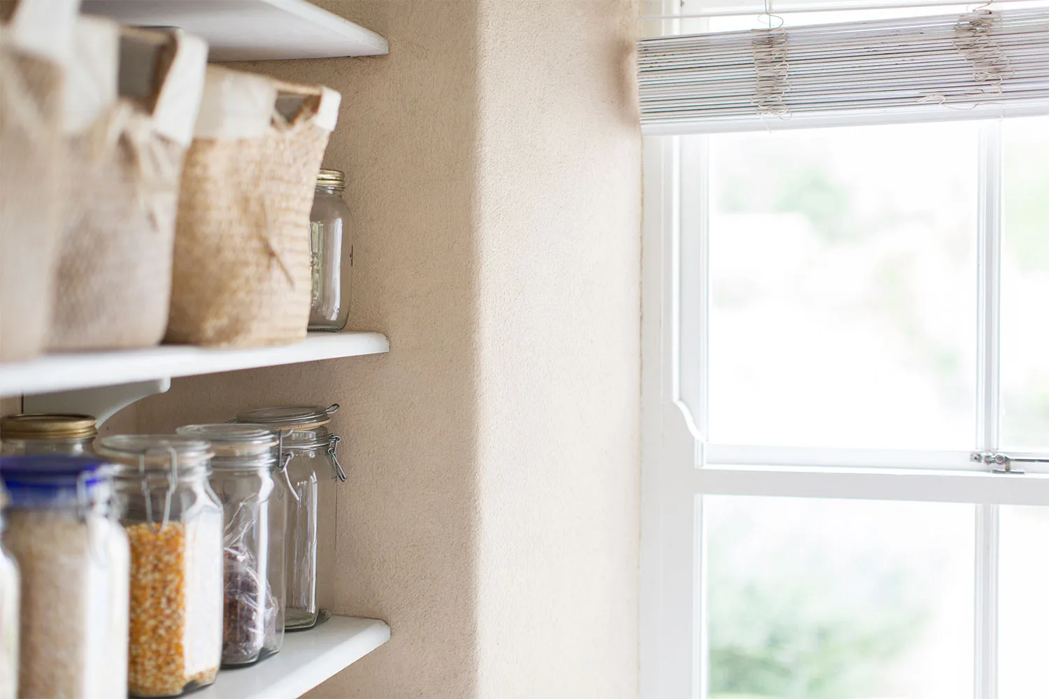 Pantry shelves