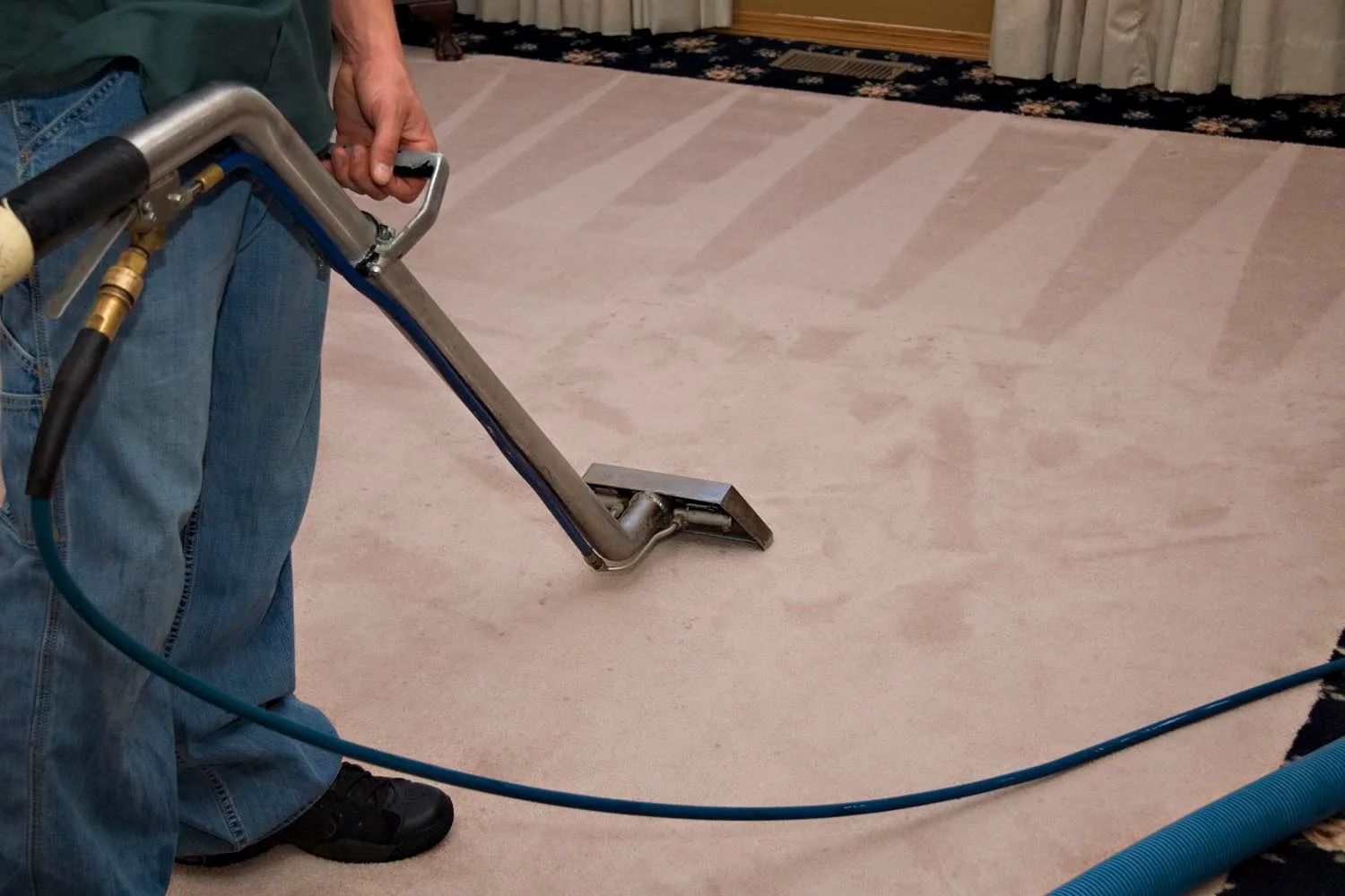 cleaning carpet