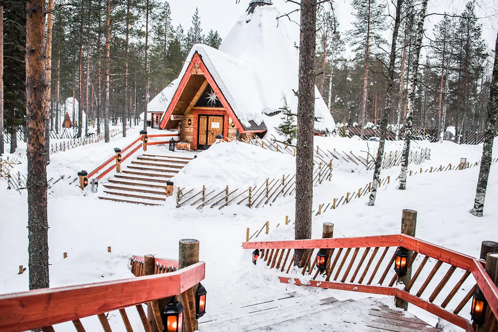 santa village in Rovaniemi, Finland