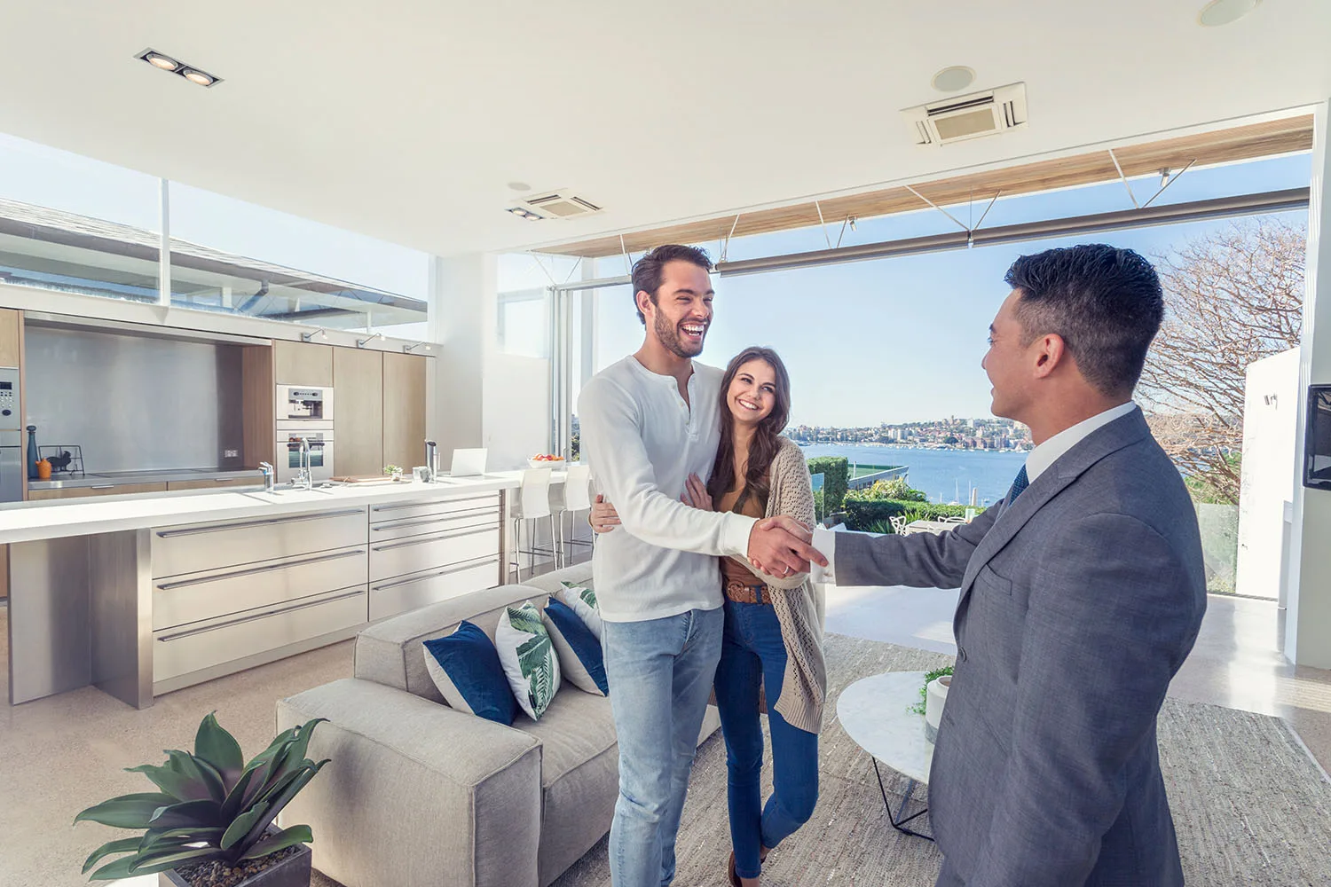 couple buying a home