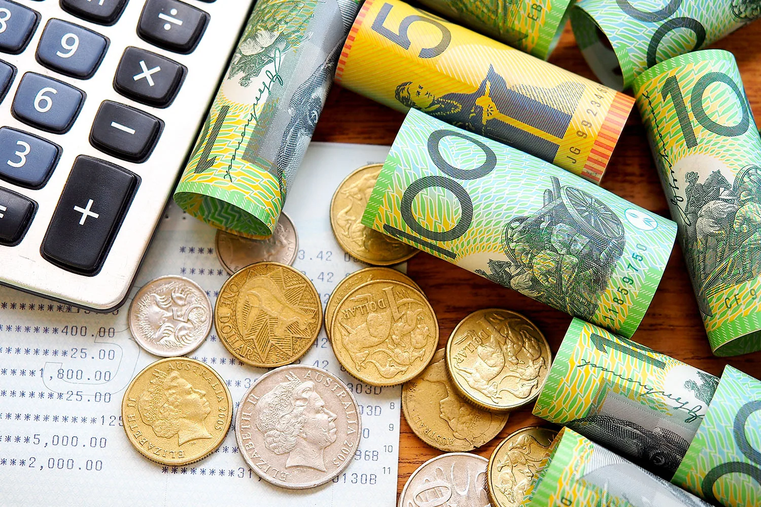 australian currency and coins