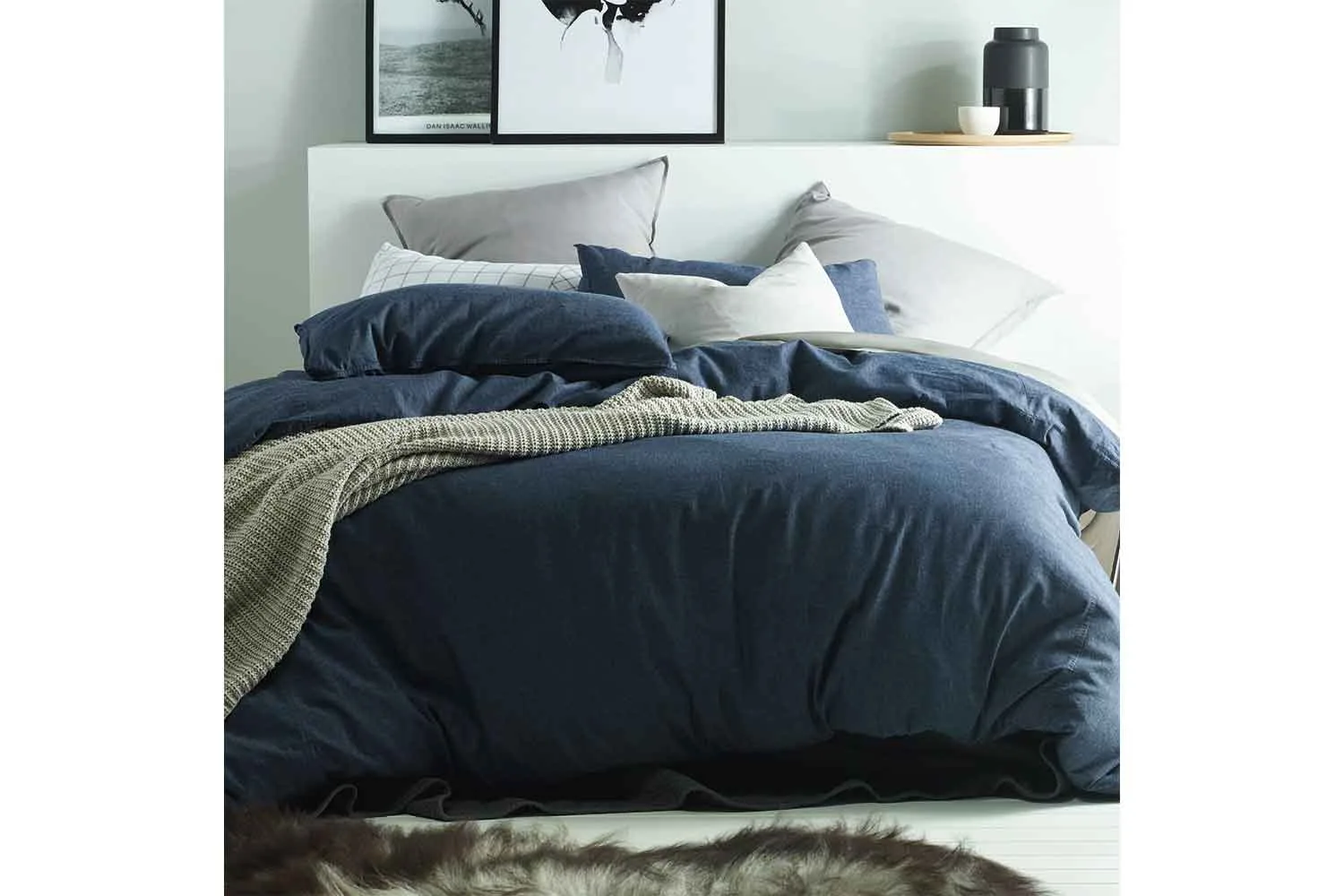 Temple and Webster denim bedlinen