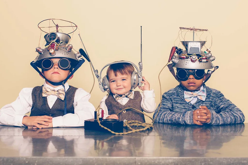 kids dressed up