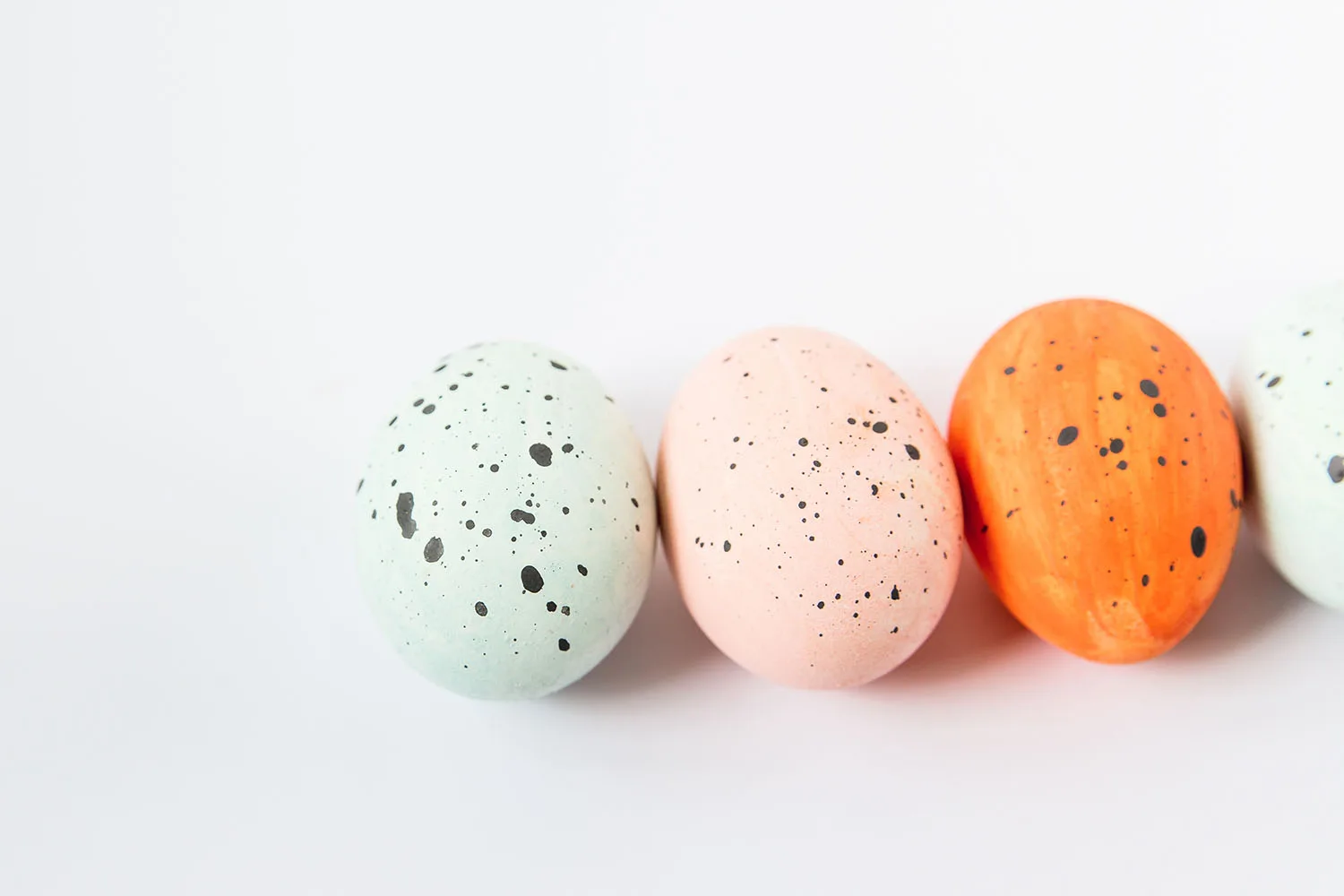 speckled painted eggs