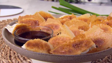 Prawn & chive spring onion dumplings