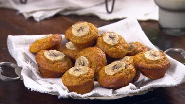 Healthier roast pumpkin-banana bread