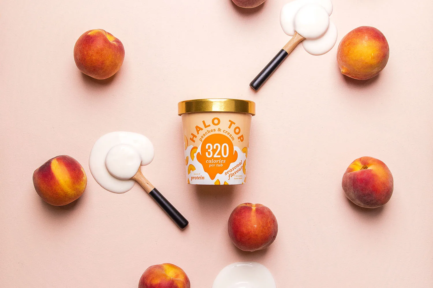 halo top peaches and cream ice cream
