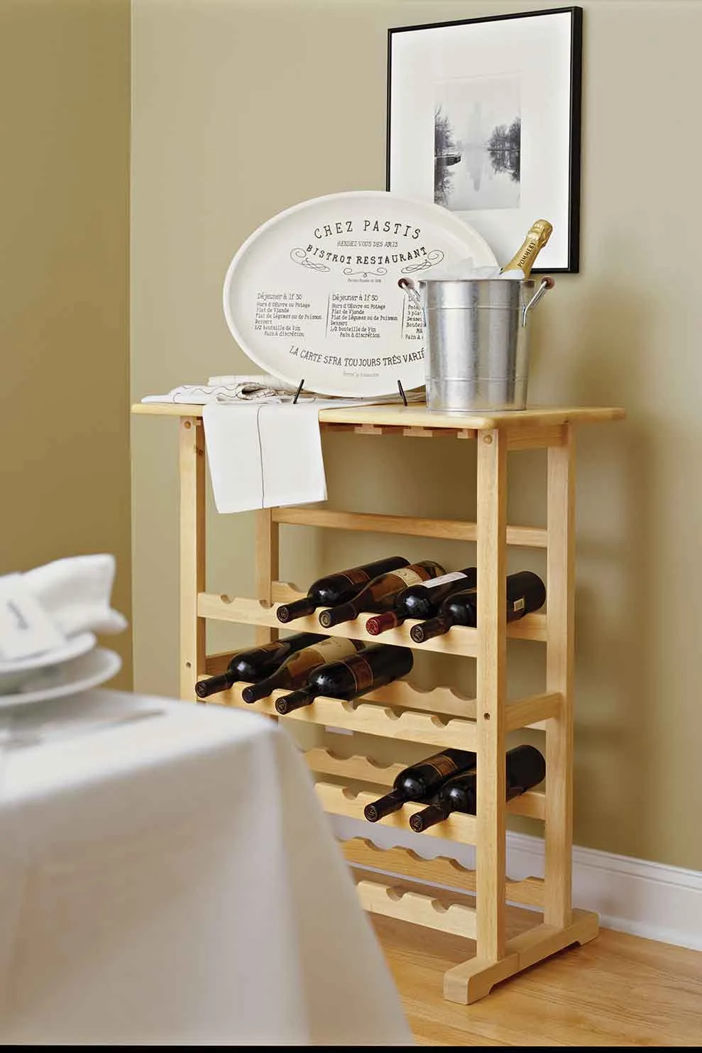 timber wine rack