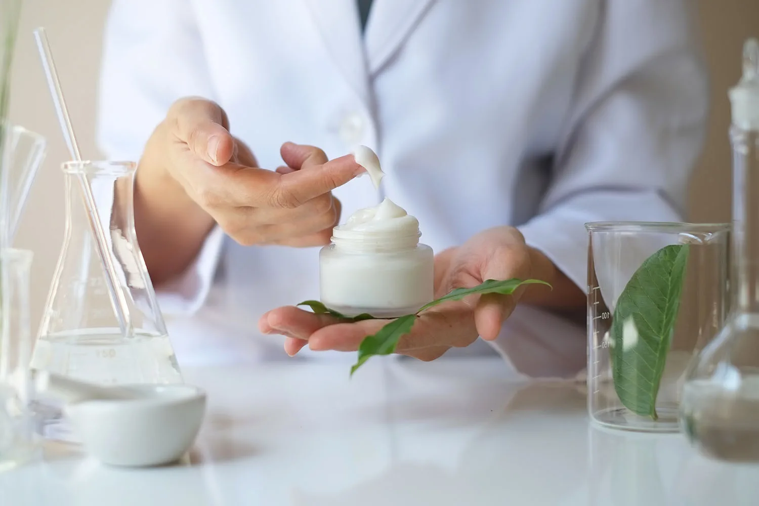skincare product in jar