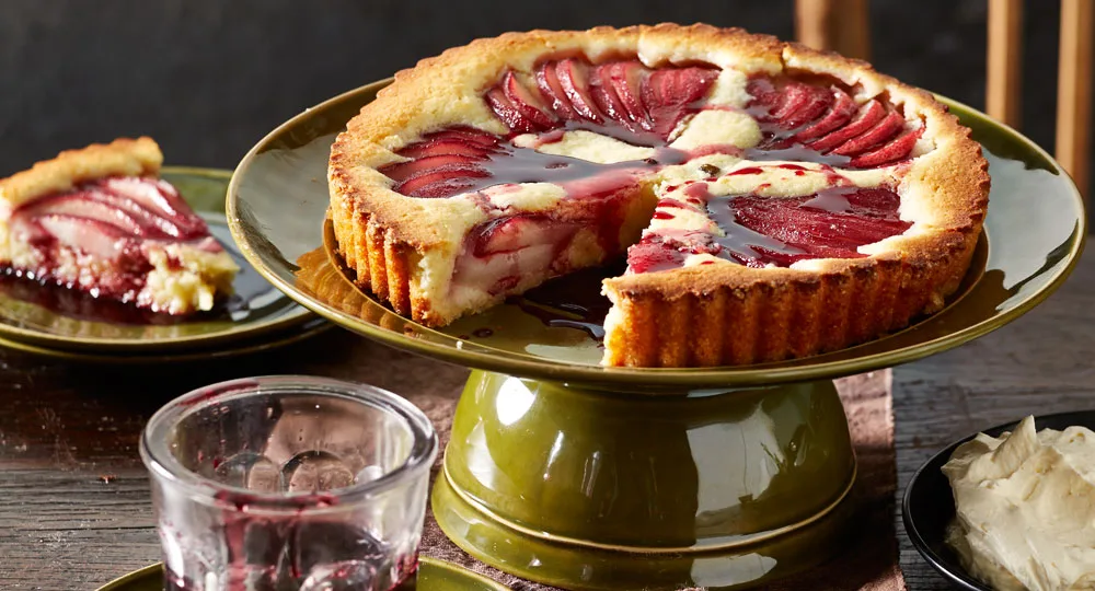 No-pastry pear and almond tart - Better Homes & Gardens Australia