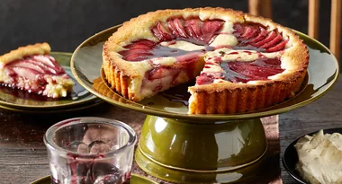 No-pastry pear and almond tart