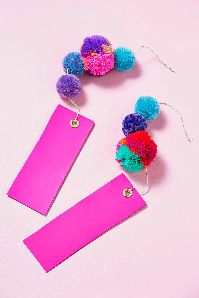 Pom pom bookmarks