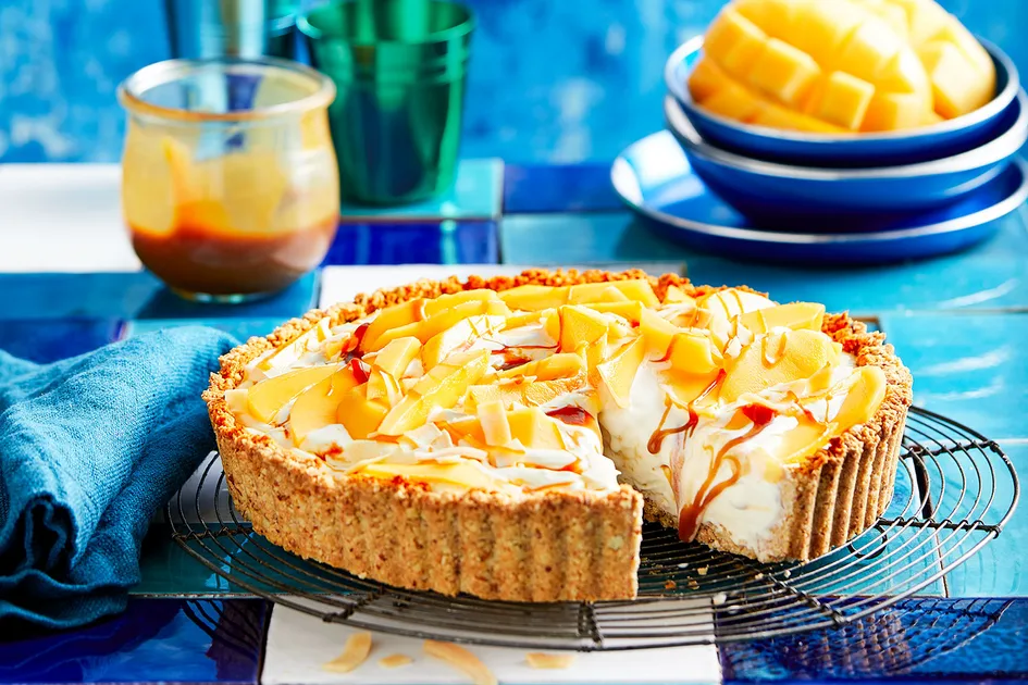 Mango and coconut ice-cream pie recipe Recipe - Better Homes & Gardens Australia