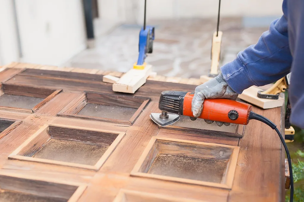 restoring a salvaged door