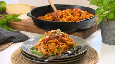 Handmade gluten-free tagliatelle