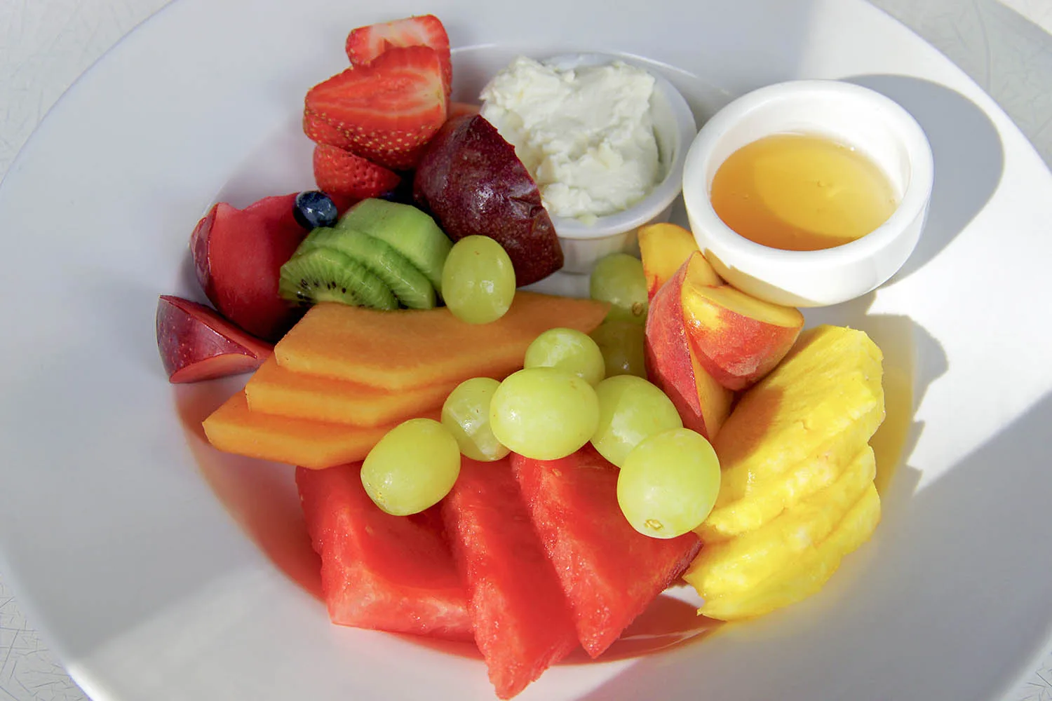 plate of fruit