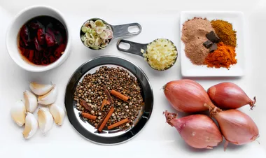 Homemade massaman paste