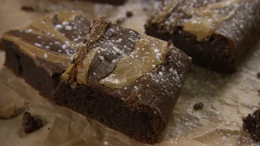 Chocolate tahini brownies