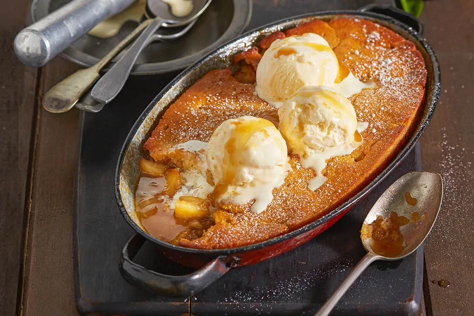 Apple and caramel self-saucing pudding Recipe - Better Homes & Gardens Australia