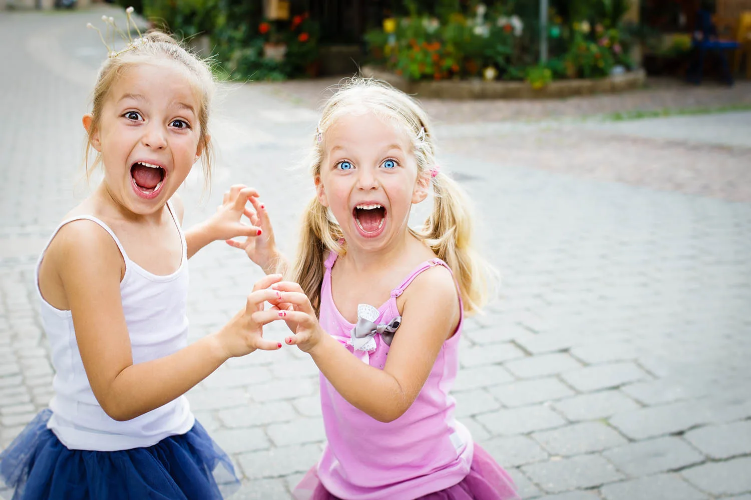 two little girls in tutus