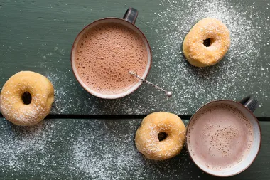 You can now get your coffee served in a doughnut