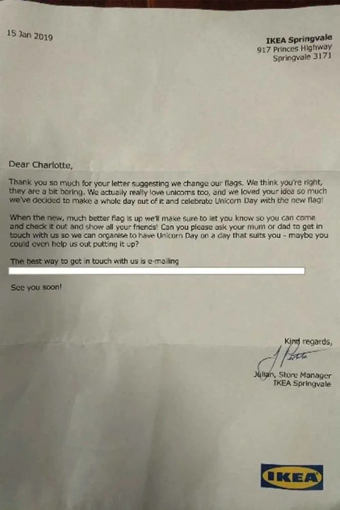 ikea letter