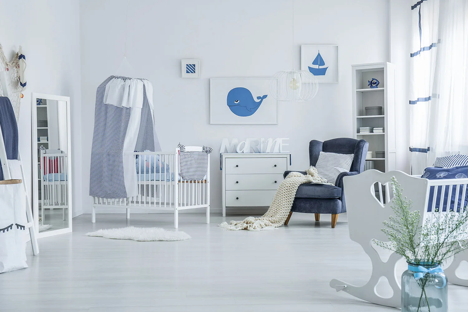 blue baby nursery