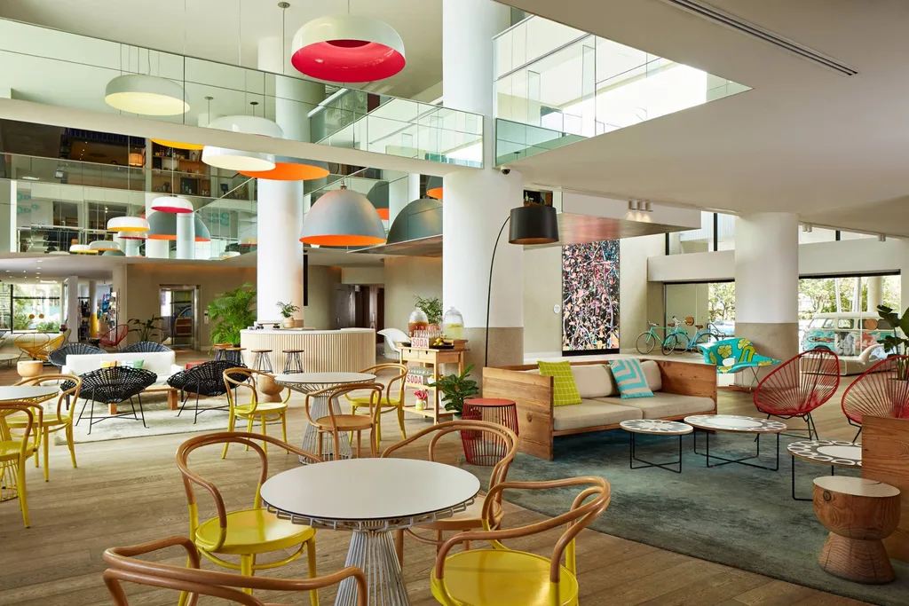 The lobby at QT Gold Coast