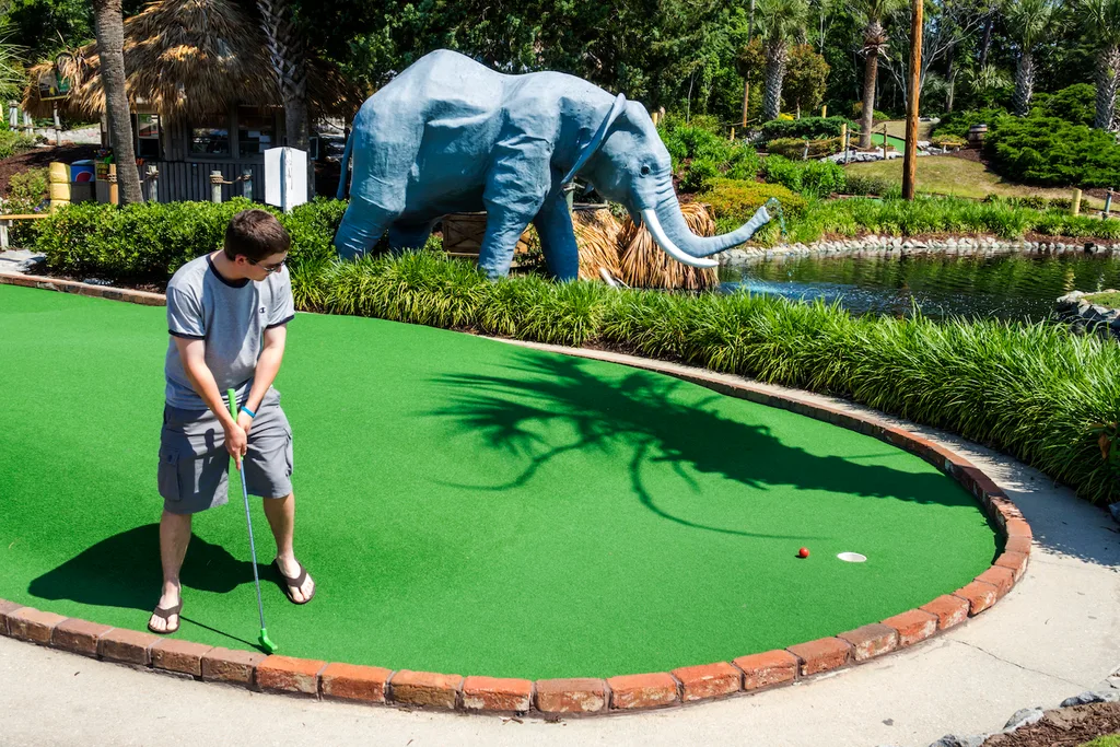 Try your hand at mini golf